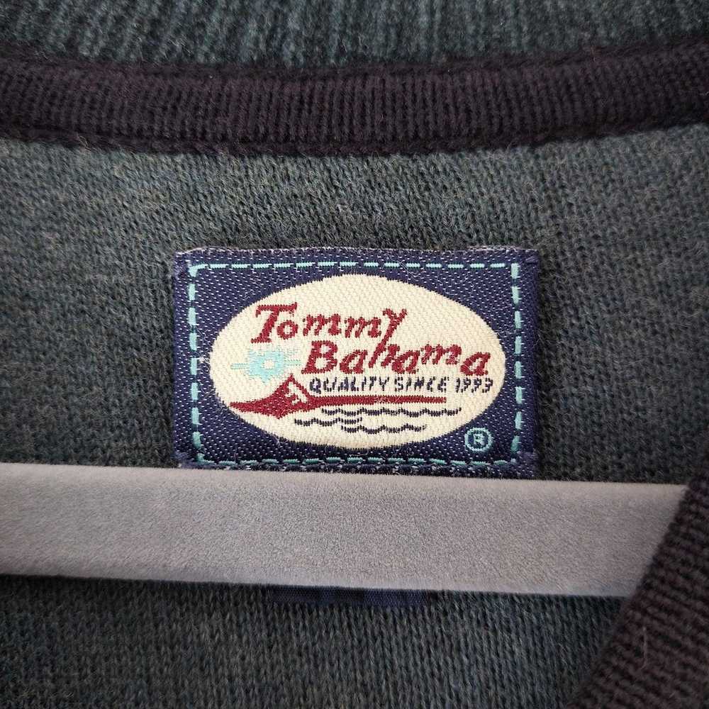 VINTAGE TOMMY BAHAMA ZIP UP COLORBLOCK SWEATER - image 7