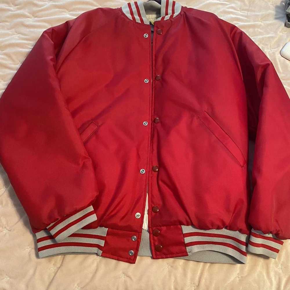 Streetwear Red varsity jacket - image 1