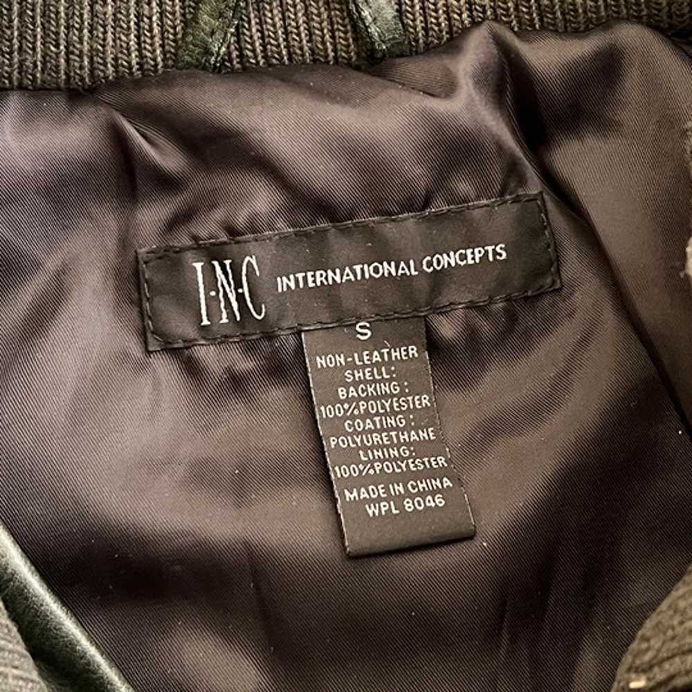 INC International Concepts Biker Faux Leather Ful… - image 8