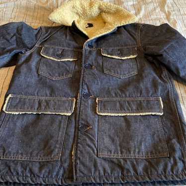 Sears vintage Sherpa denim jacket