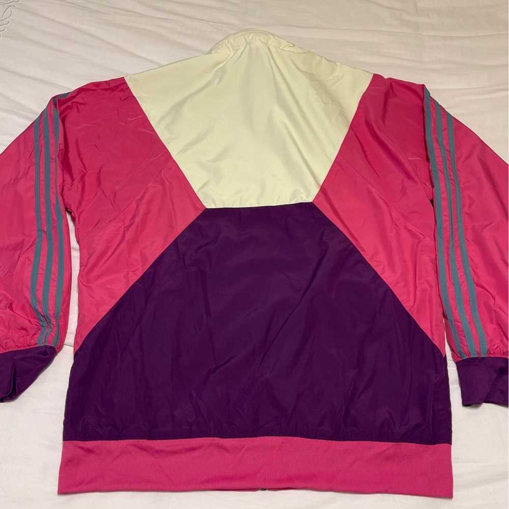 Adidas Retro Windbreaker Jacket multicolored mens… - image 3