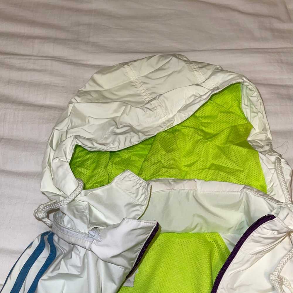 Adidas Retro Windbreaker Jacket multicolored mens… - image 8