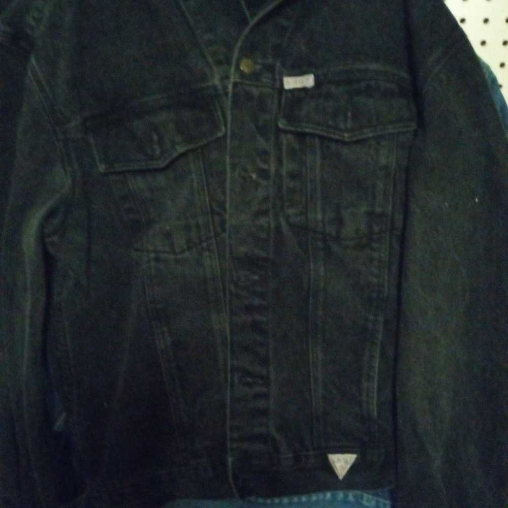 Vintage black guess jean jacket . Straight outta … - image 2