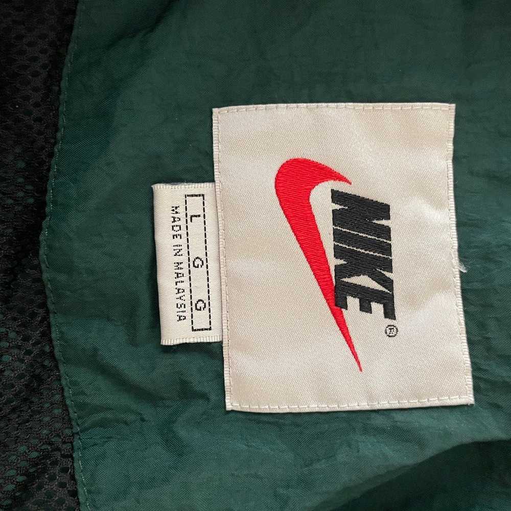 NIKE Men's Vintage 90's Jacket Big Swoosh Green X… - image 8