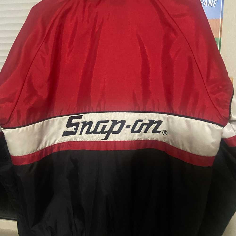 Snap-On Tools RED WHITE Vintage 80s Jacket - image 2