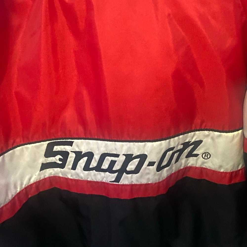 Snap-On Tools RED WHITE Vintage 80s Jacket - image 3