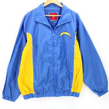 Vintage NFL X Chargers Windbreaker Jacket Mens Bl… - image 1