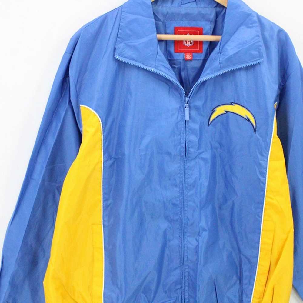 Vintage NFL X Chargers Windbreaker Jacket Mens Bl… - image 3