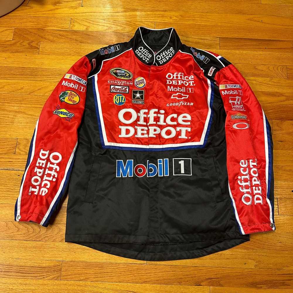 VTG Y2K NASCAR Chase Authentics Satin Jacket Size… - image 1
