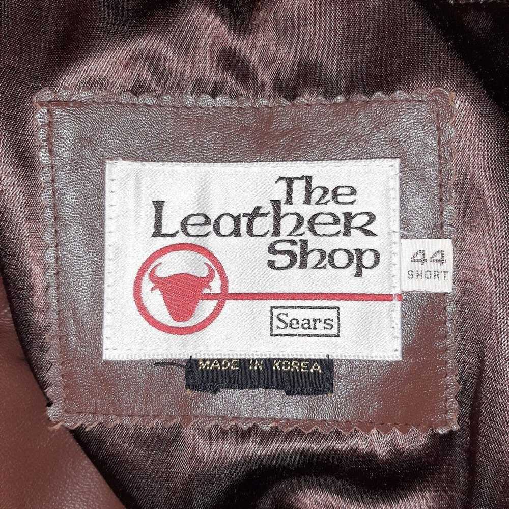 Vintage leather leisure coat by Sears - image 4