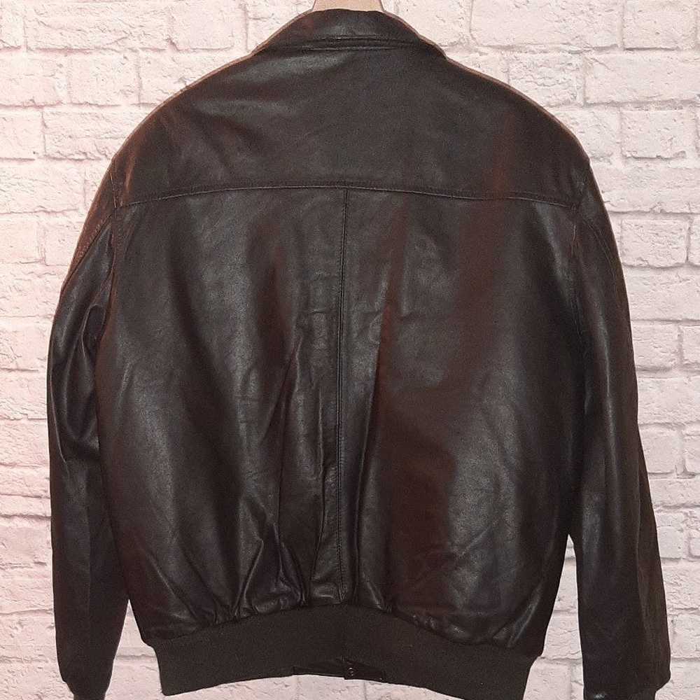 Vintage promotional leather bombers jacket by Cam… - image 3