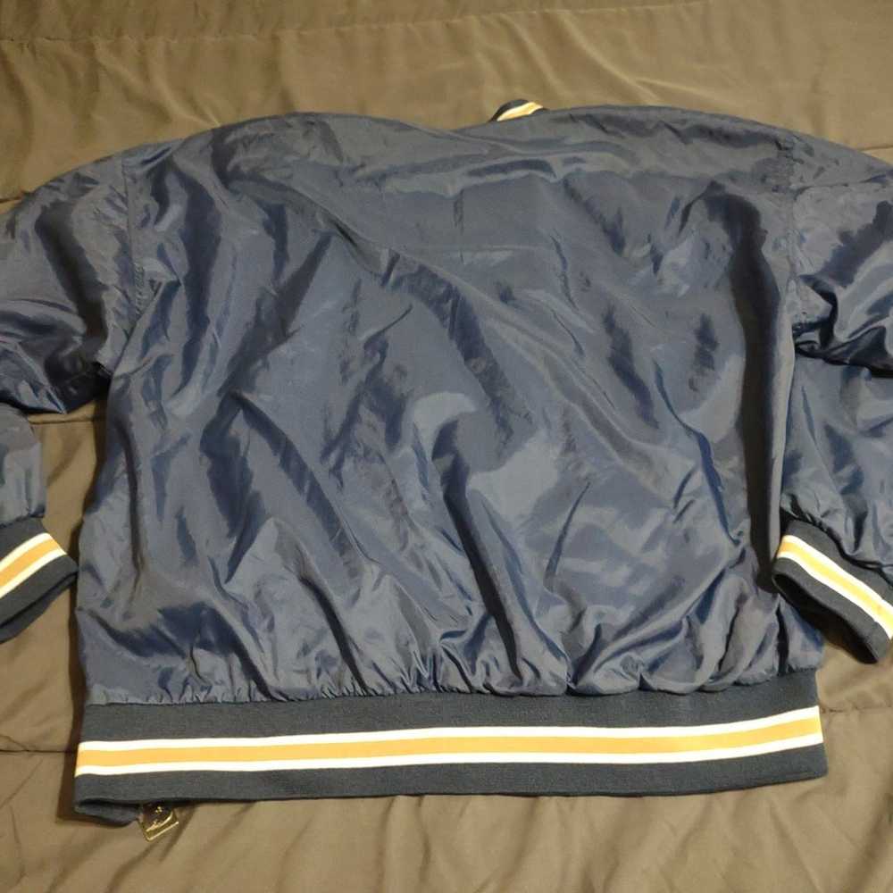 Vintage Notre Dame Windbreaker Pullover Chalk Lin… - image 7