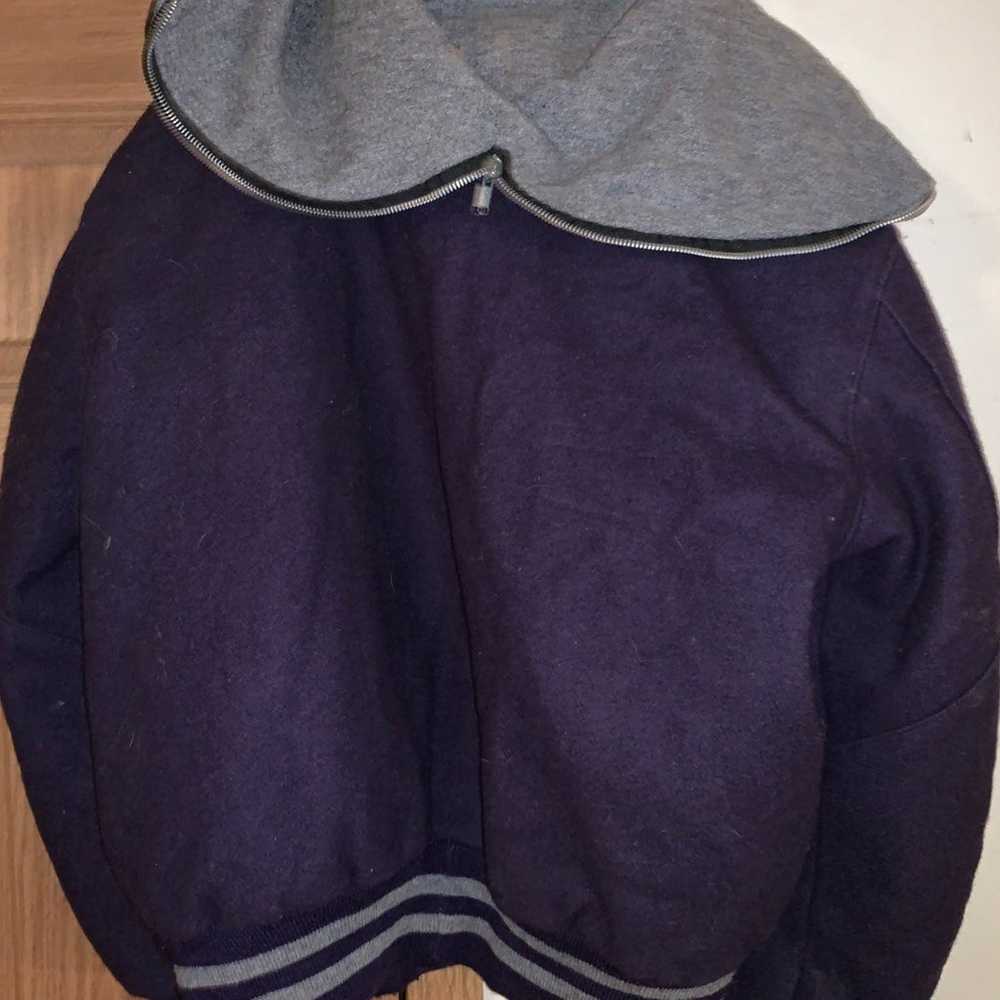 Delong vintage high school varsity purple and gre… - image 4