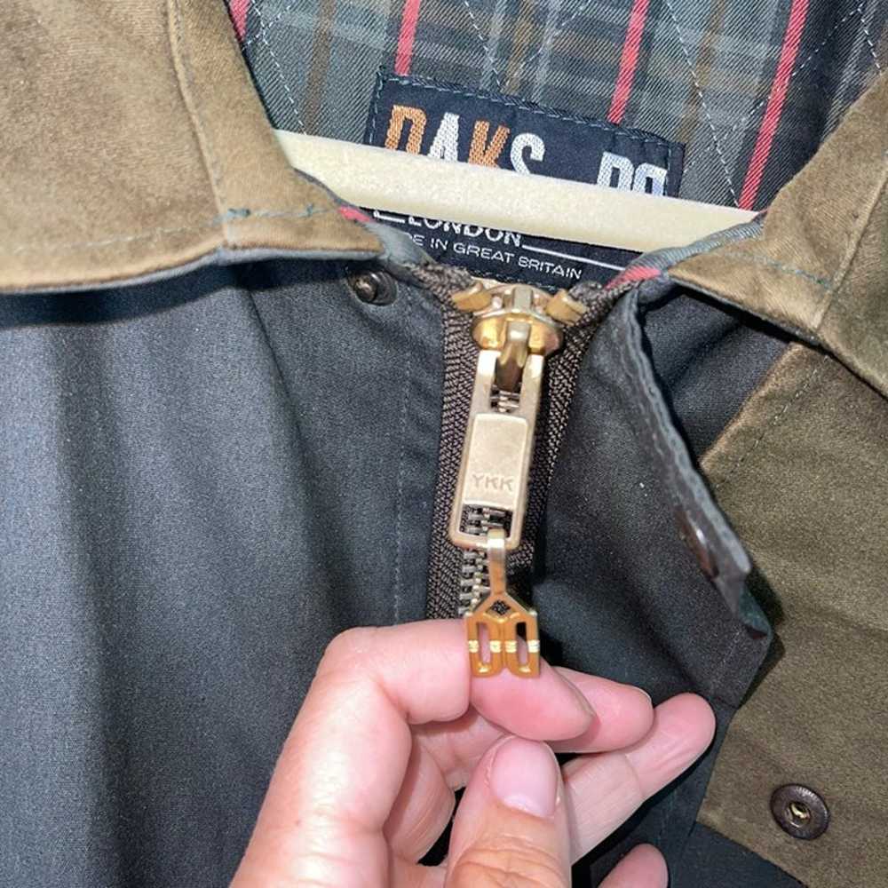 DAKS Vintage Mens Work Jacket Green Size XL 80s M… - image 5