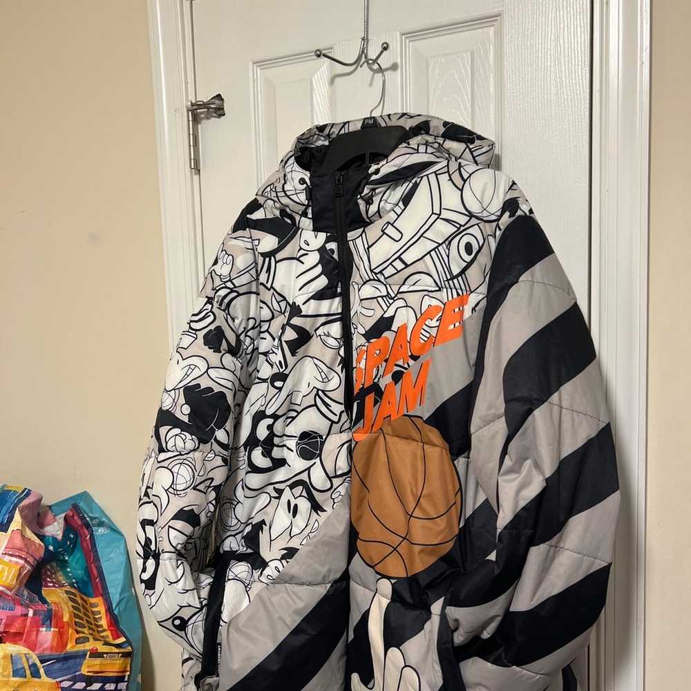 members only Graphic space jam Puffer coat unisex - image 3
