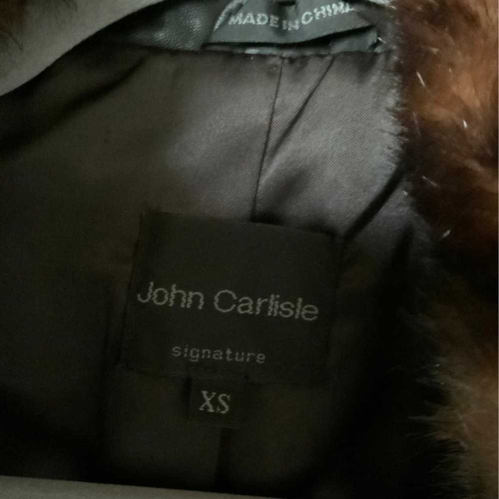 Vintage John Carlise Leather/fur Jacket - image 12