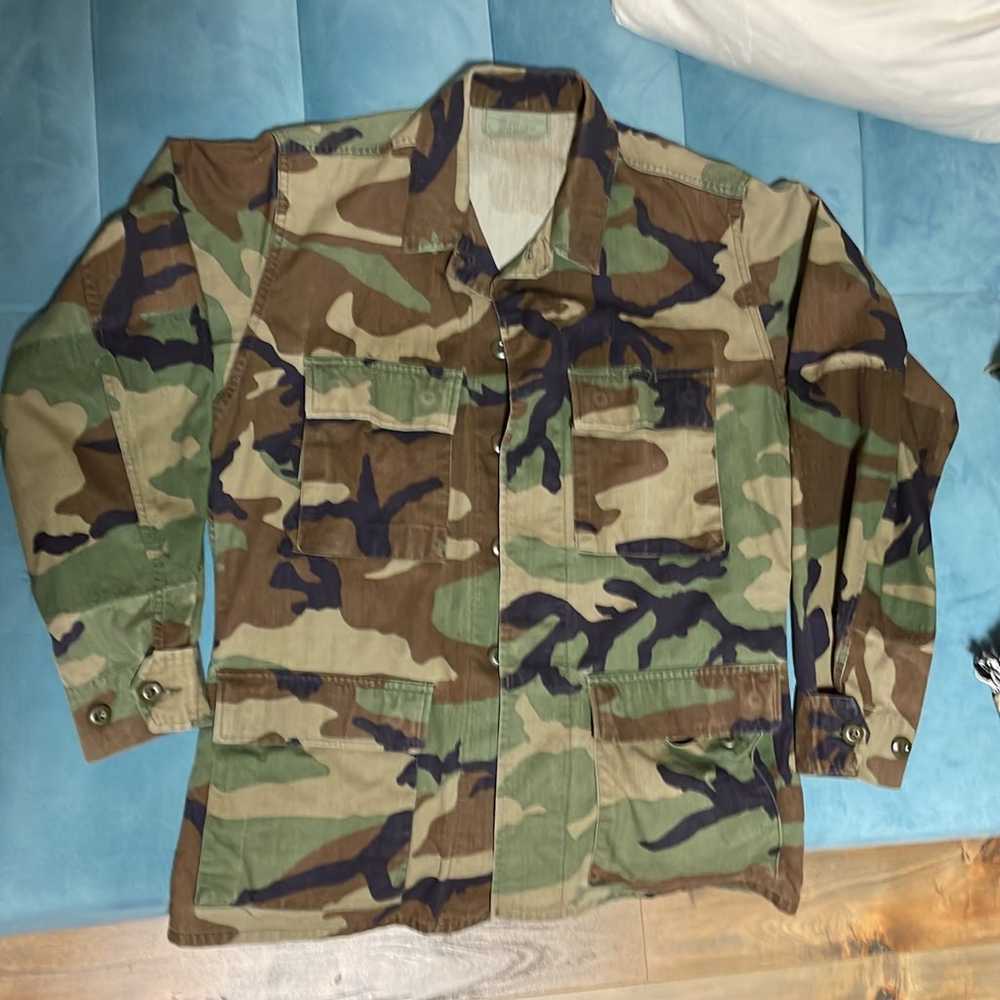 Vintage Military Camo Jacket Size Small - image 1