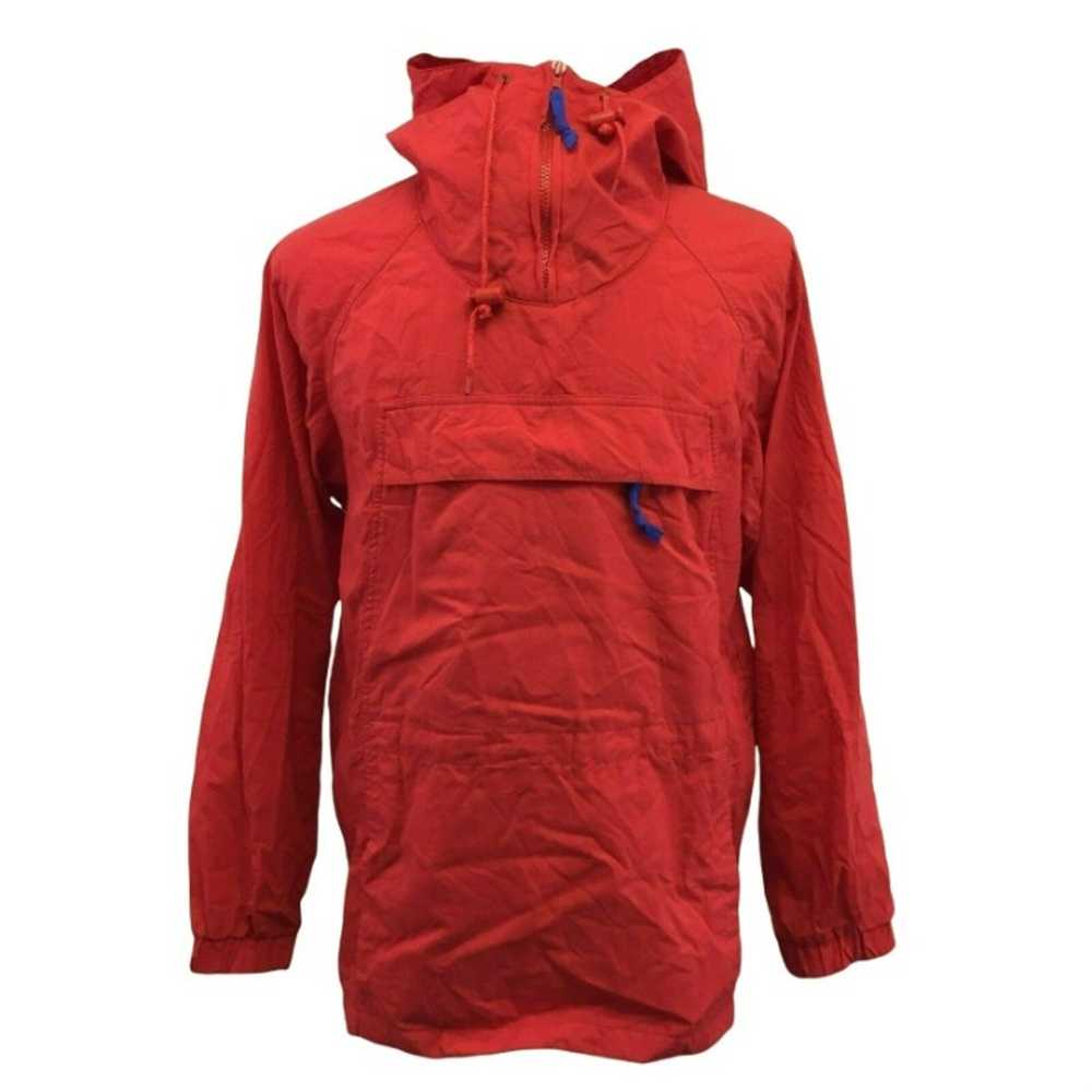 VTG Eddie Bauer Windbreaker Jacket Mens S Red Blu… - image 1