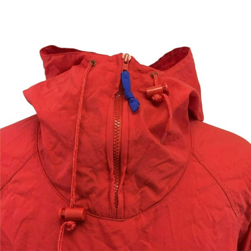 VTG Eddie Bauer Windbreaker Jacket Mens S Red Blu… - image 5