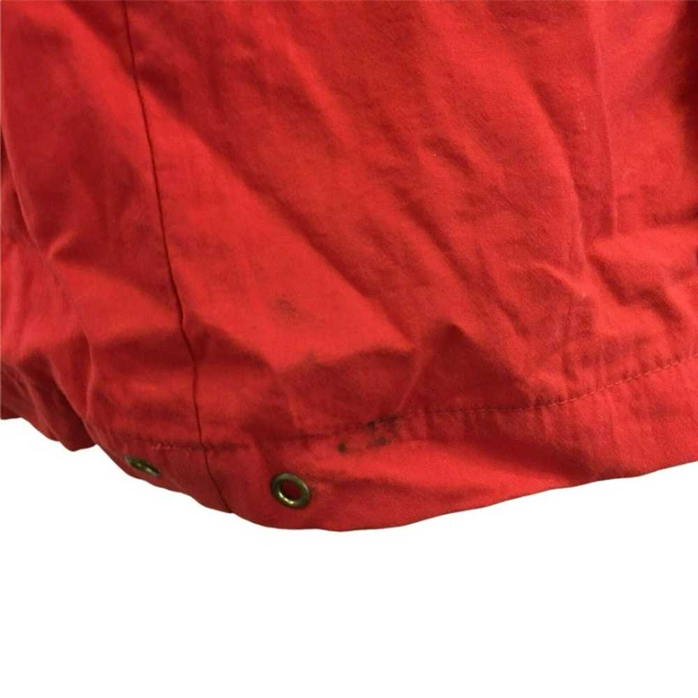 VTG Eddie Bauer Windbreaker Jacket Mens S Red Blu… - image 9