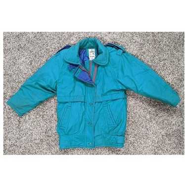 Vintage J Gallery Duck Down Retro Ski Jacket Blue… - image 1