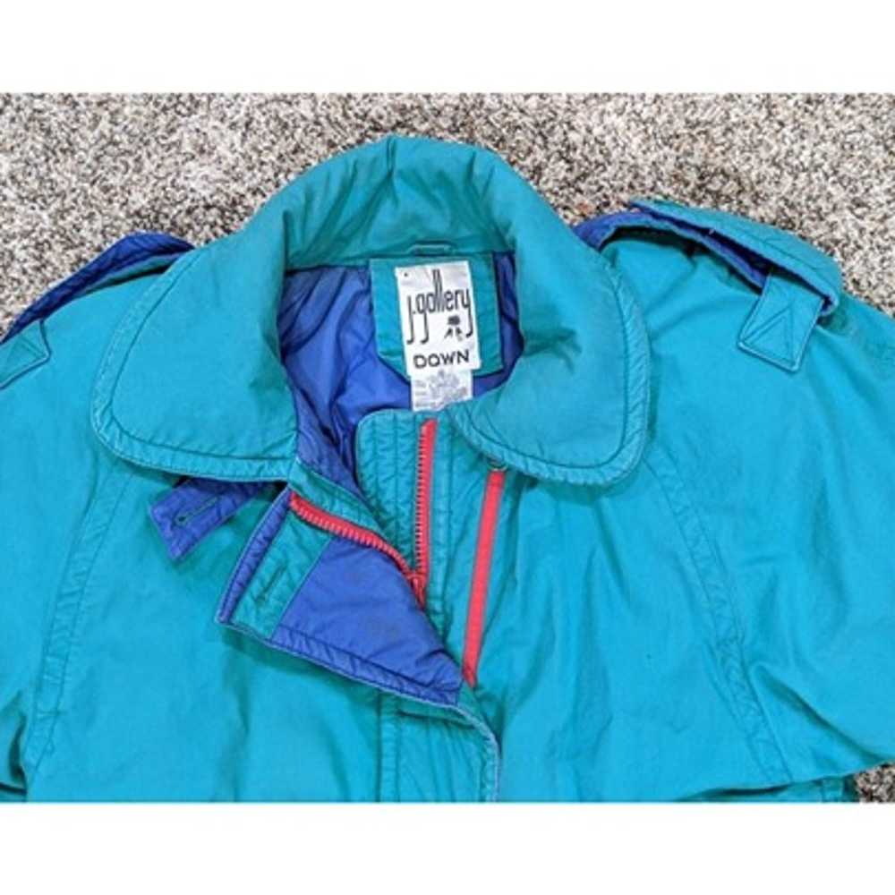 Vintage J Gallery Duck Down Retro Ski Jacket Blue… - image 3