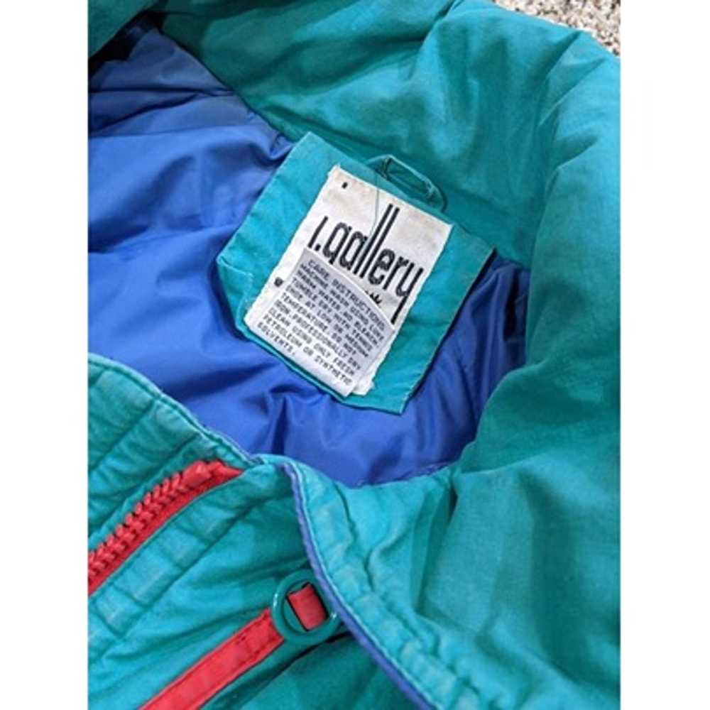 Vintage J Gallery Duck Down Retro Ski Jacket Blue… - image 8