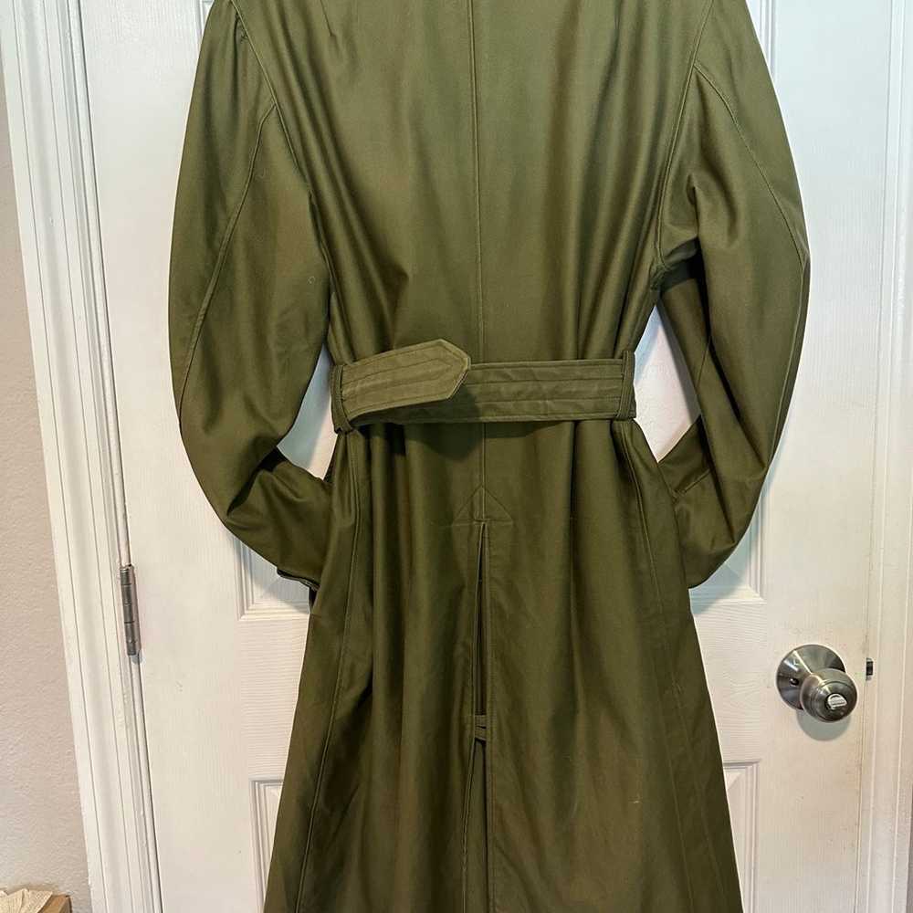 Vintage 1960s Military Trench Coat | Green Vintag… - image 4
