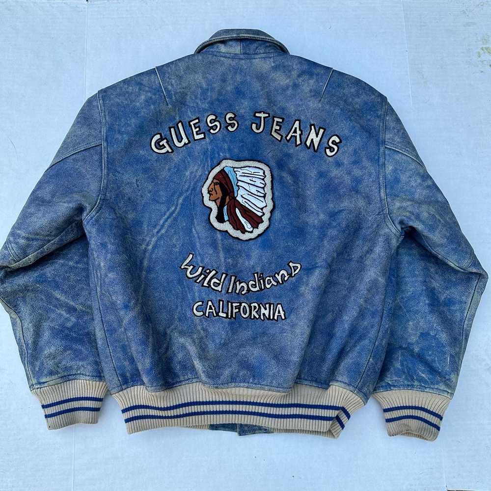 Rare vintage 80’s Guess Jeans Wild Indians Califo… - image 1