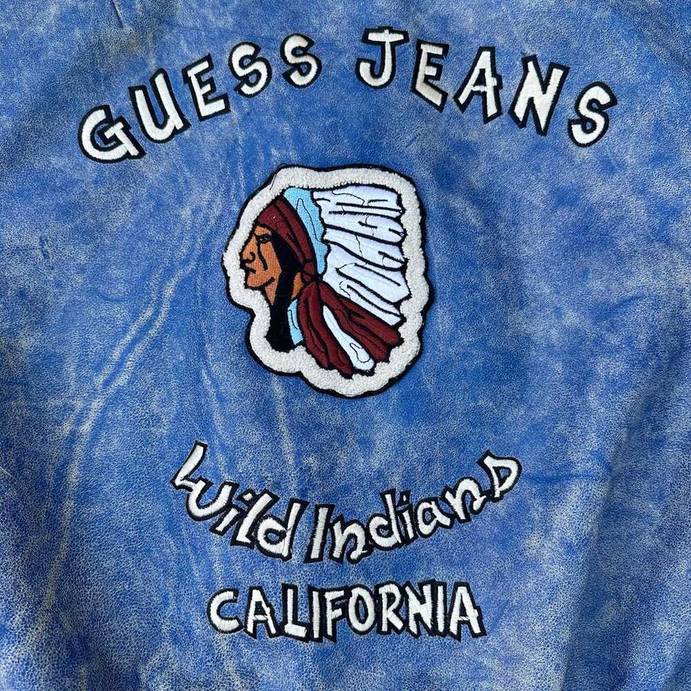 Rare vintage 80’s Guess Jeans Wild Indians Califo… - image 2