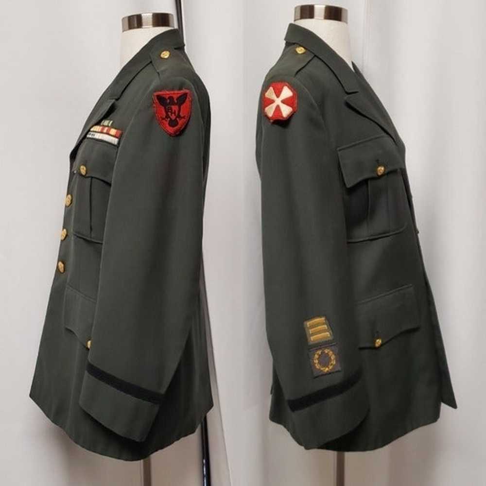 Vintage US Army Korean War Patches Dress Jacket 1… - image 2