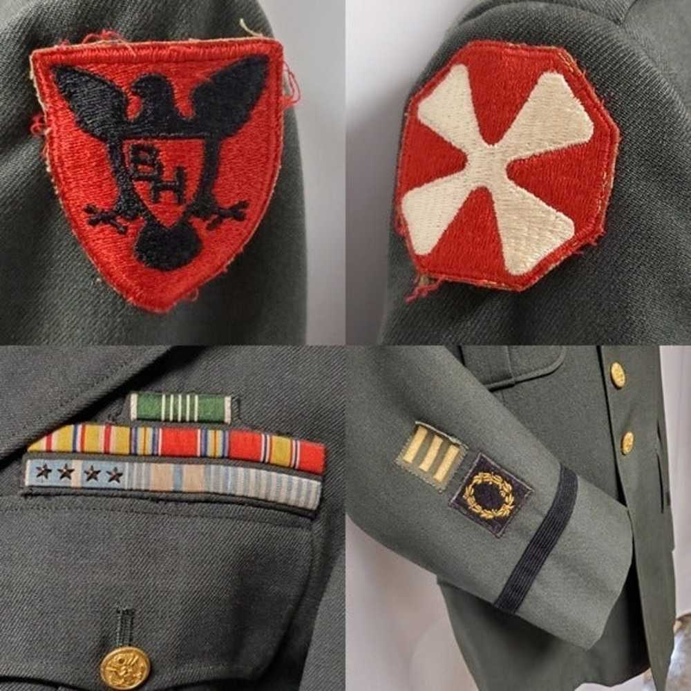Vintage US Army Korean War Patches Dress Jacket 1… - image 3