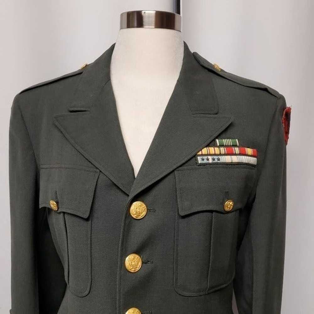 Vintage US Army Korean War Patches Dress Jacket 1… - image 9