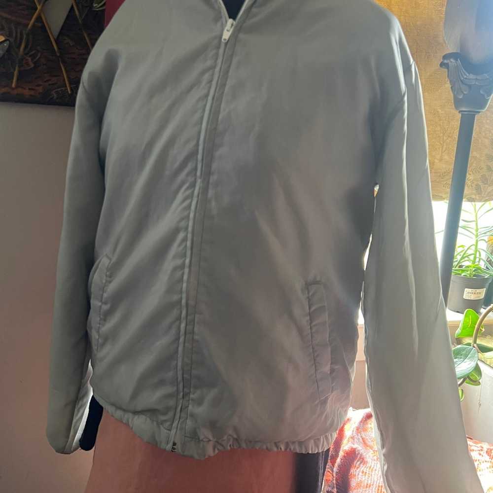 Vintage unisex gray windbreaker jacket - image 3