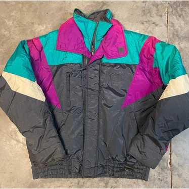 Vintage 90s Hot Music Puffer Jacket Coat