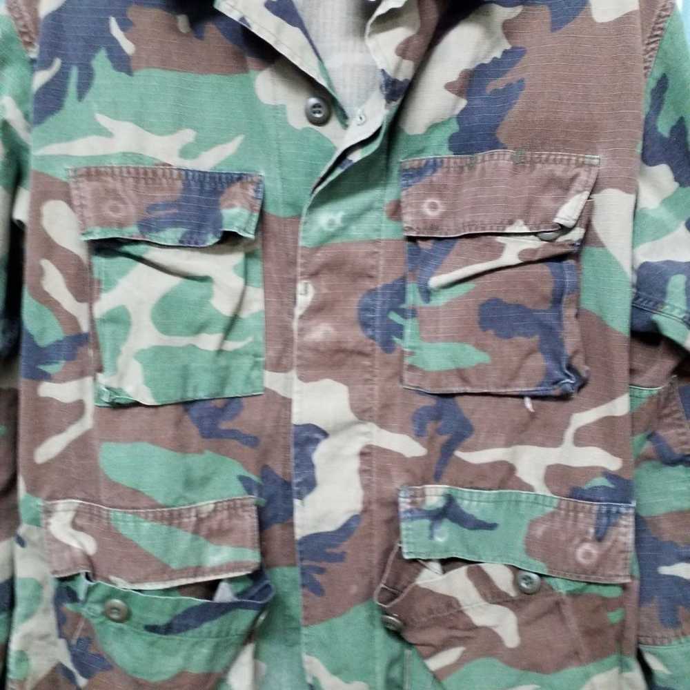 Camo Jacket Mens Medium Vintage Military - image 2