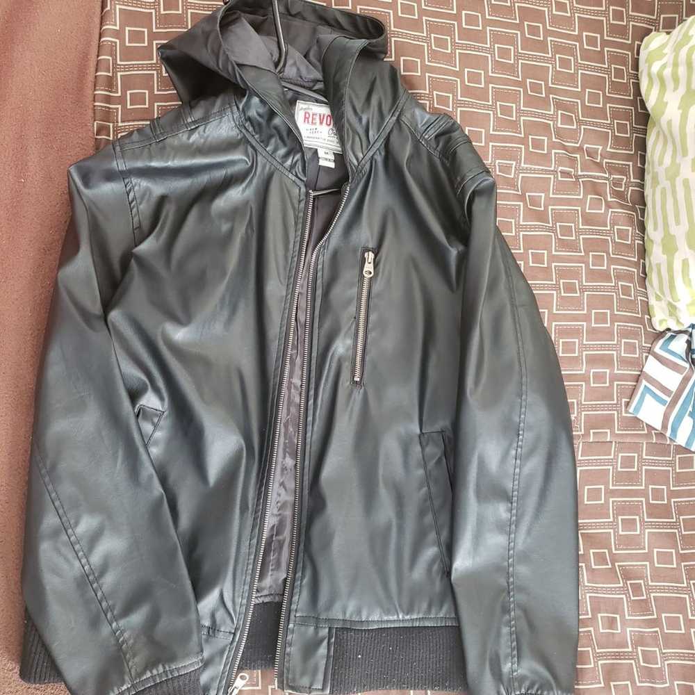 Revolve Leather Jacket Vintage Style Ori - image 4