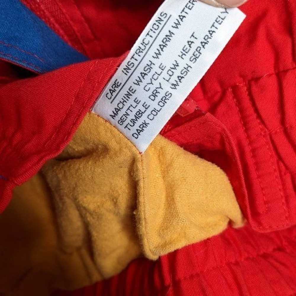Gitano Vintage Red Long Sleeve Jacket Zip Up Pock… - image 11