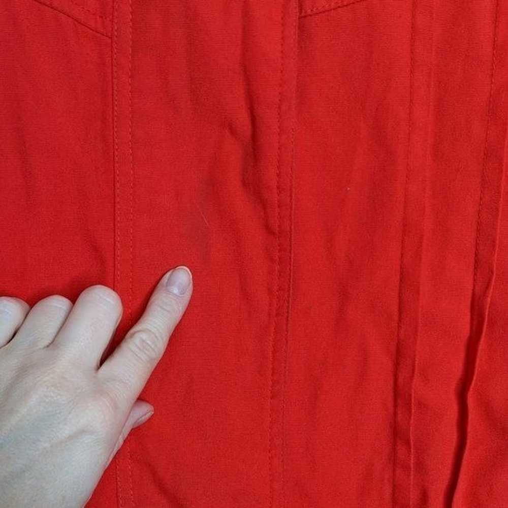 Gitano Vintage Red Long Sleeve Jacket Zip Up Pock… - image 7