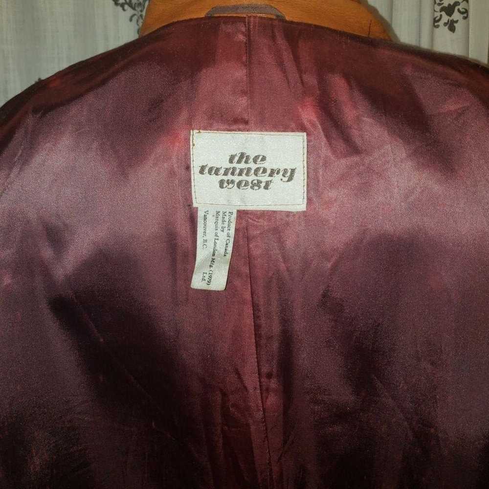 Vintage TANNERY WEST 1979 Leather jacket - image 8
