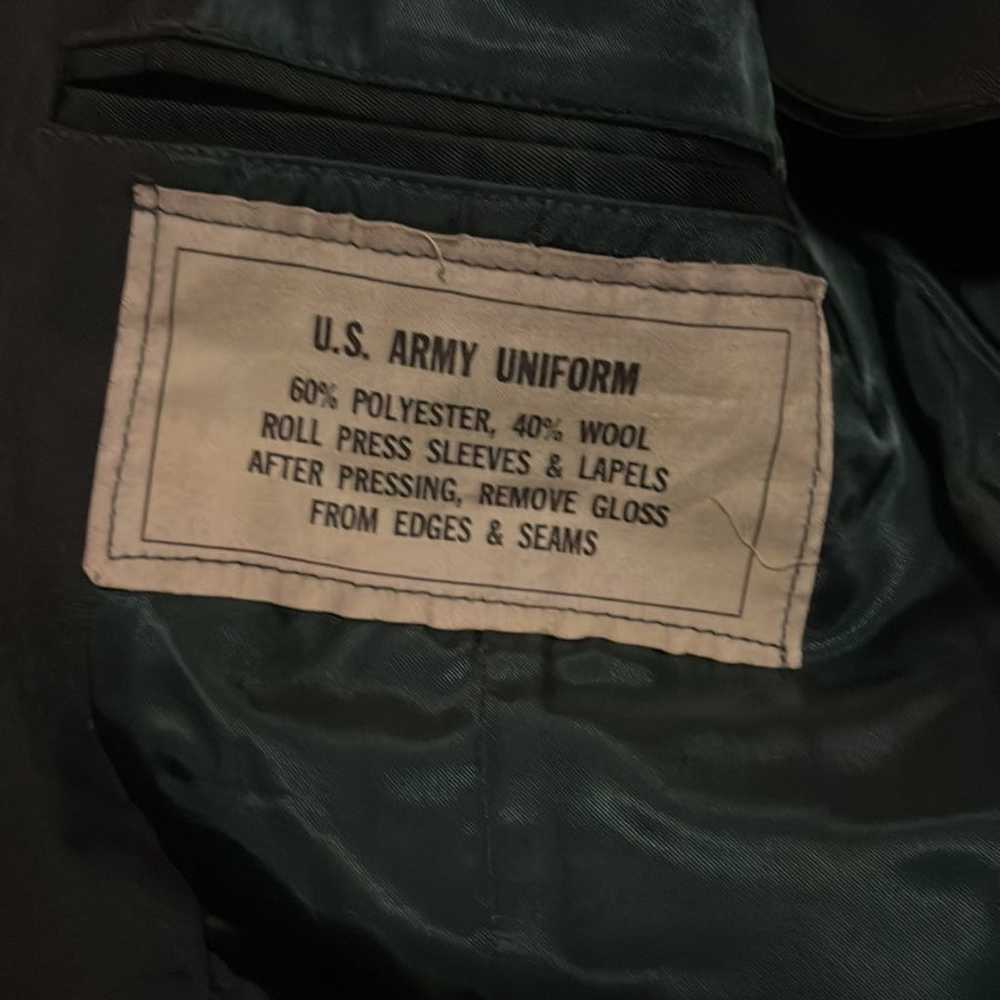 VINTAGE MILITARY US ARMY  COAT UNIFORM JACKET MEN… - image 10