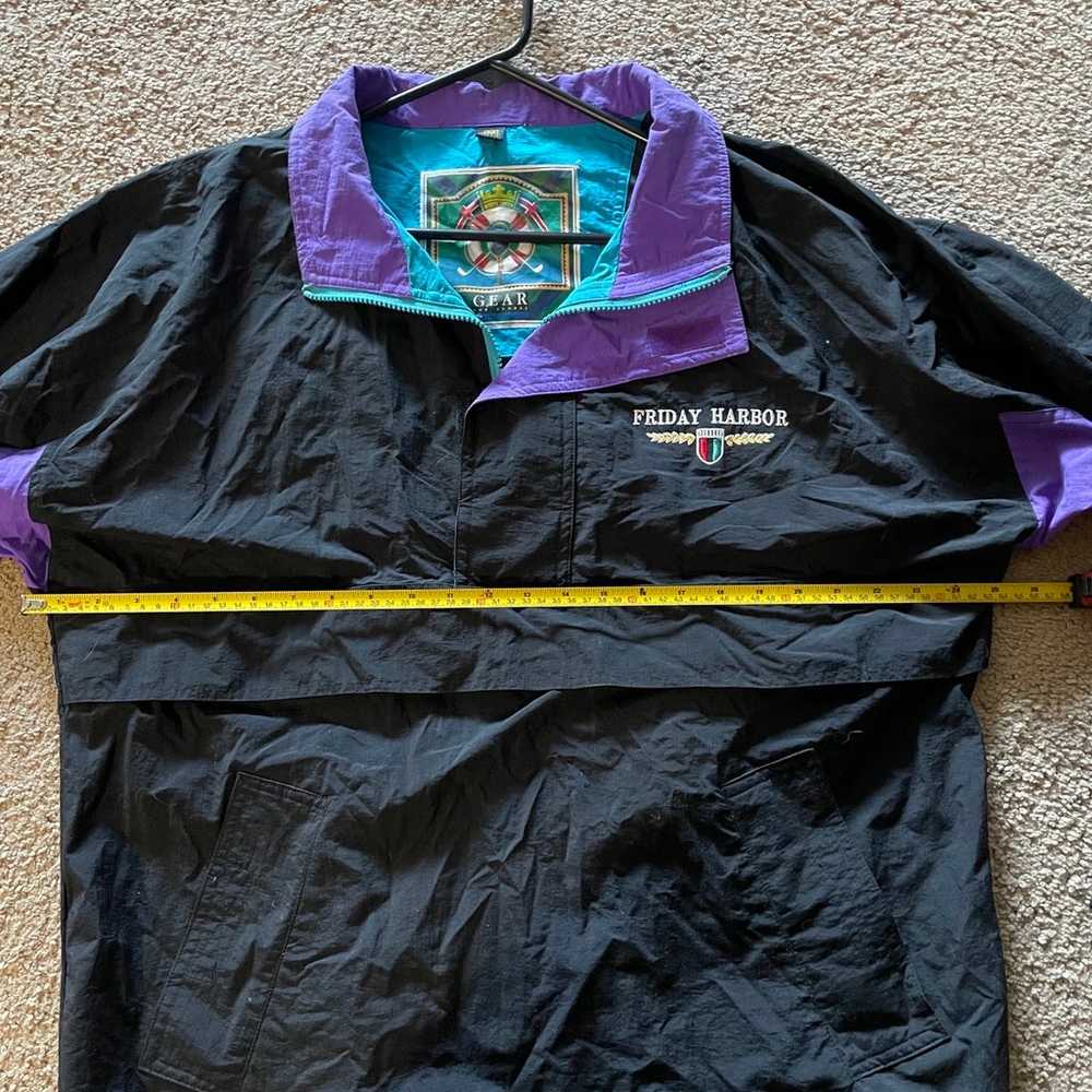 Vtg 90s Gear For Sports Jacket Mens M Black Purpl… - image 6