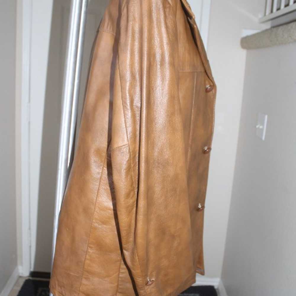 Brown Leather Jacket size 38 vintage style - image 10