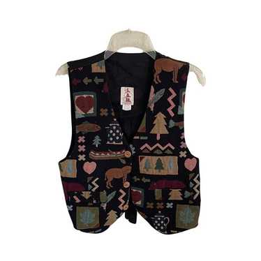 SAM Accoutrements Forest Design Embroidered Vest J