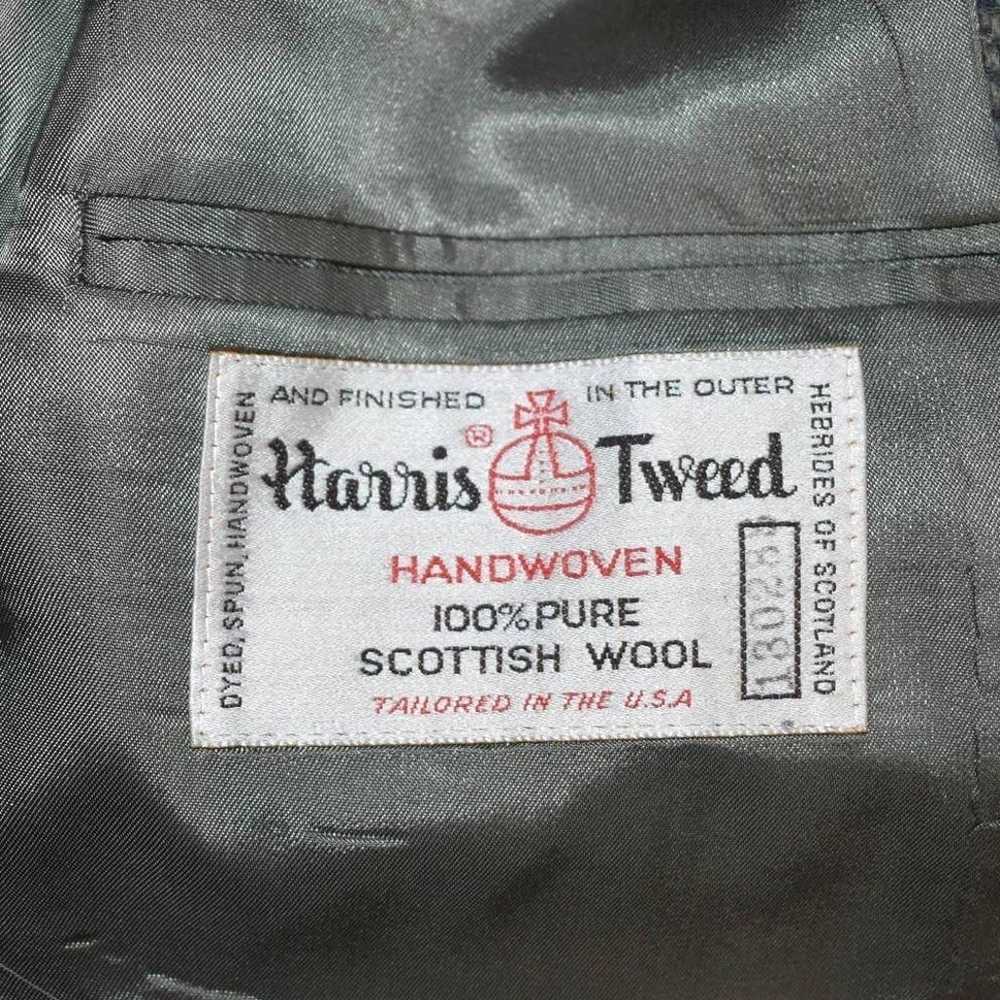 Vintage Harris Tweed 100% Pure Scottish Wool Blaz… - image 7