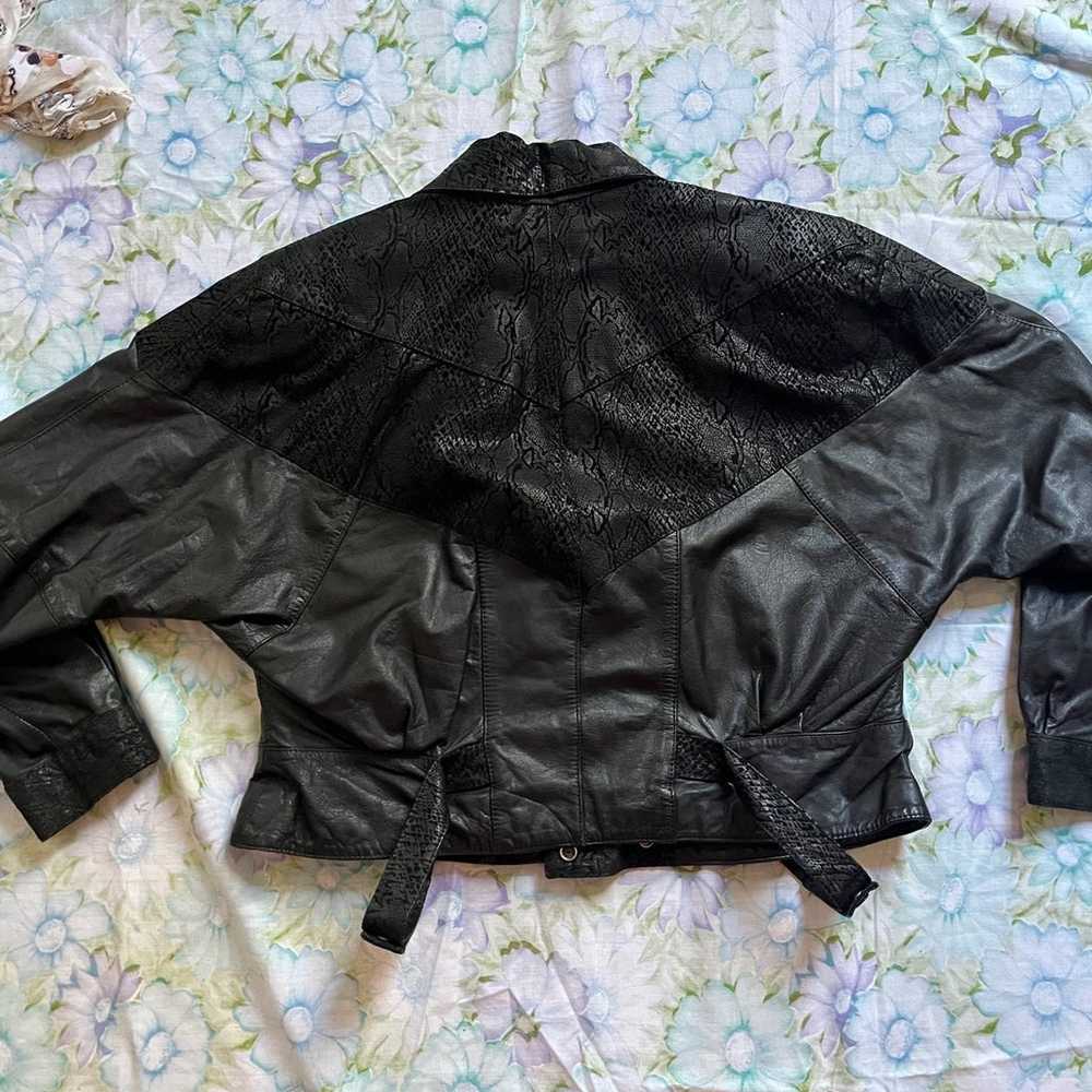vintage 80s G-III leather jacket - image 3