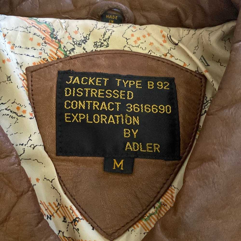 Bomber Distressed Jacket by Adler - image 2