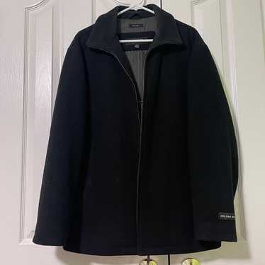 Vintage Claiborne 100% Wool Over Coat Jacket