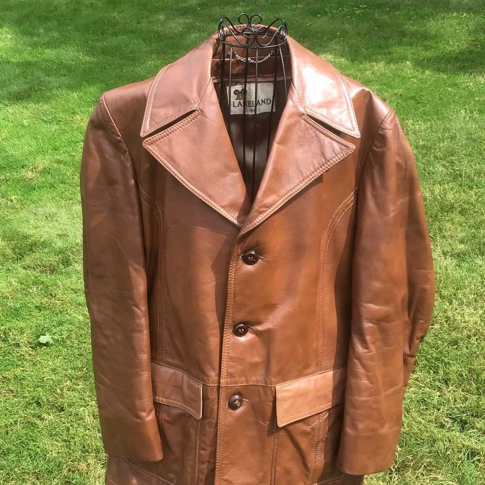 Vintage 1960s Mens Leather Jacket 40 - image 1