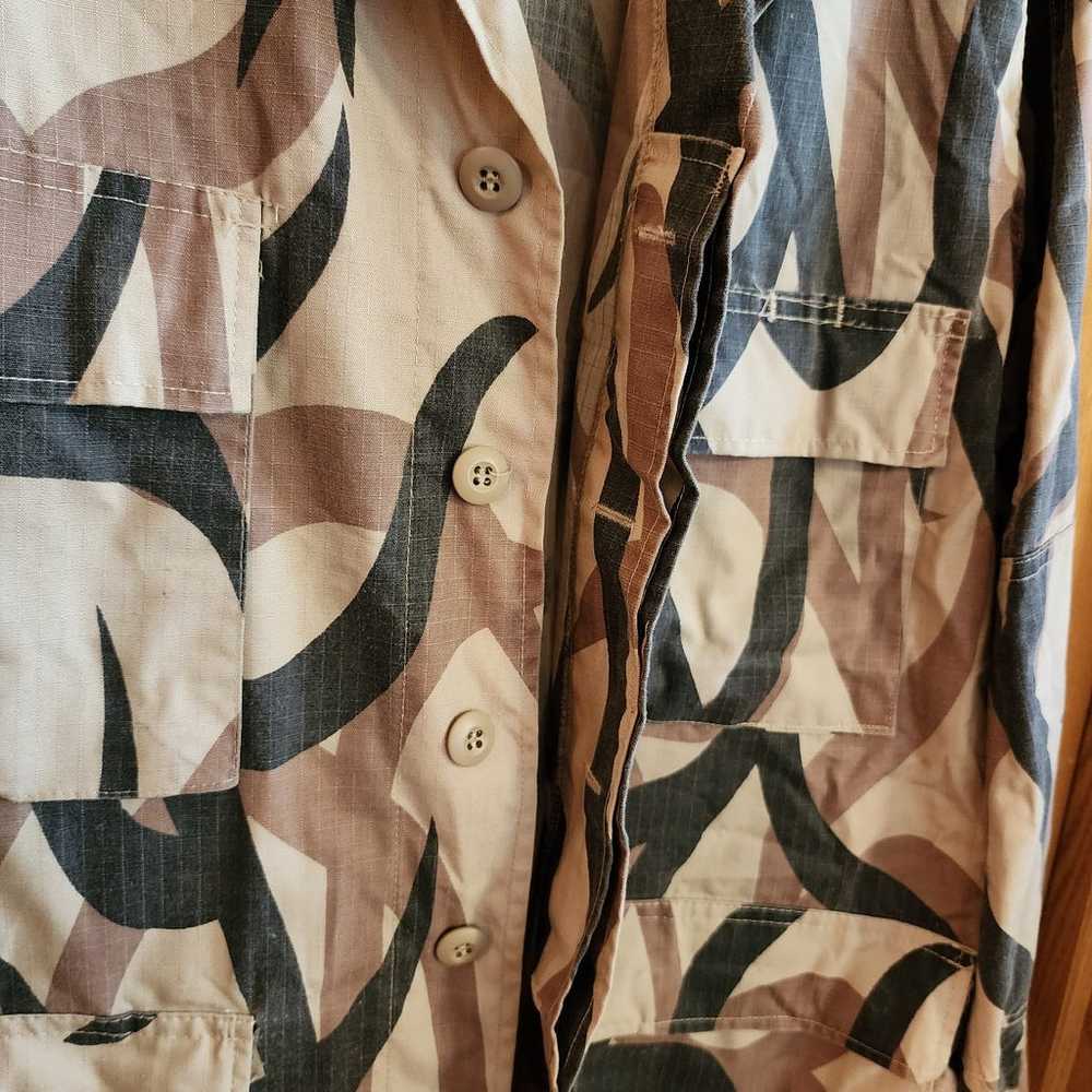 Vintage 1979 Combat Cloth Camouflage Jungle Jacke… - image 3